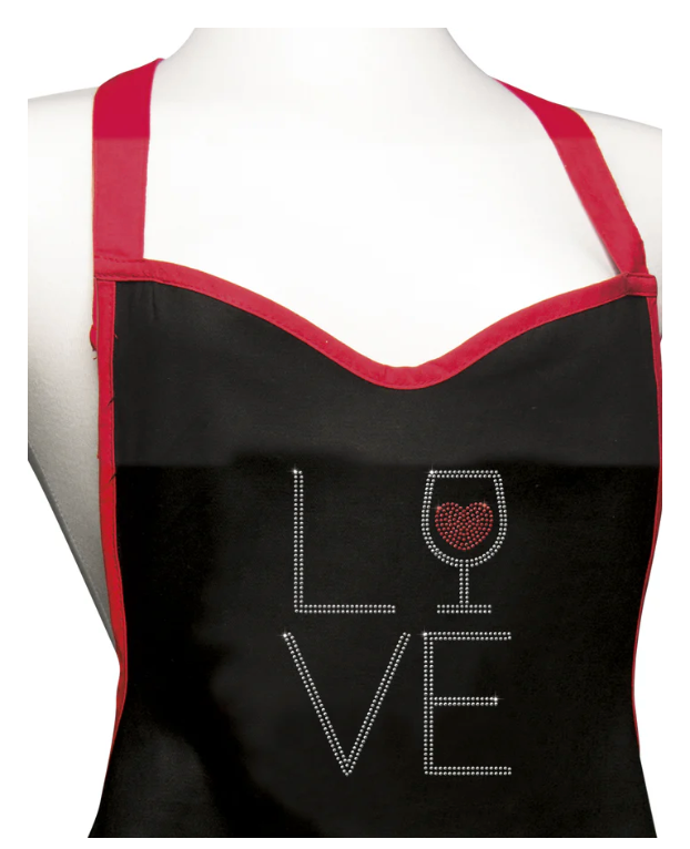 Rhinestone Sweetheart Apron